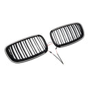 2007-2013 para BMW X5 E70 rejilla de riñón de parachoques delantero en negro de alto brillo 51137157687 51137157688