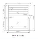 12V til 48V DC-DC Step Up Boost Voltage Converter 3A 144W industrielle strømforsyninger