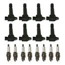 8x Zündspule &amp; Zündkerze UF574 für Volvo XC90 4.4L V8 2005-2010