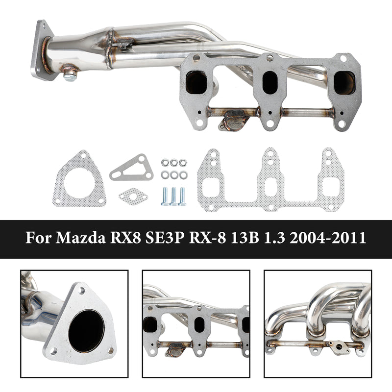 Kolektor wydechowy ze stali nierdzewnej dla Mazda RX8 RX-8 R3 GT Grand 2004-2011