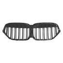 2019-2021 BMW X1 F48 F49 kaksoislamelli etumunuaissäleikkö korkeakiiltoisena mustana