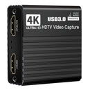 USB 3.0 Video Capture Card HDMI 4K Aufnahme Box Spiel Live Broadcast Mikrofon