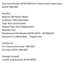 1998-2007 Toyota Land Cruiser Lexus LX470 Türschlossantrieb 69790-60070