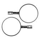 SCHWARZES, RUNDES PAAR LENKERSPIEGEL SUPERBIKE SUPERMOTO LENKERENDSPIEGEL M8 M10