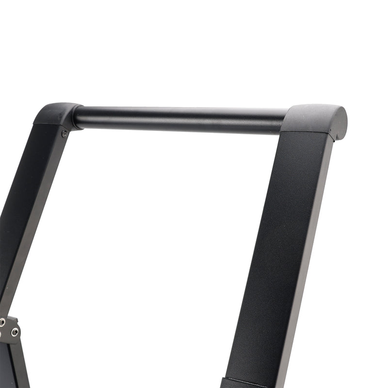 5-stegsledare, vikbar stegpall, aluminiumhuvudchef med anti-halkpedal