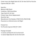 2011–2018 Porsche Cayenne 958 Mittlere linke + rechte Lüftungsdüsen für die Klimaanlage im Armaturenbrett