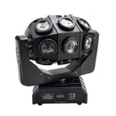 180W cabeza móvil 18 LED haz giratorio DMX luz de escenario RGBW DJ efecto de fiesta