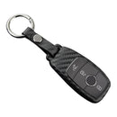 Autoschlüsselhülle aus Leder und Silikon mit Schnalle für Mercedes-Benz E