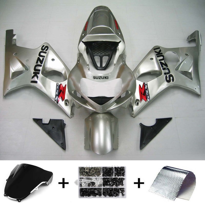 2000-2002 Suzuki GSXR1000 K1 K2 salgssett for injeksjon karosseri plast ABS