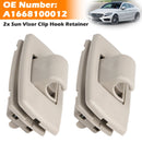 2x Grau Sonnenblende Clip Haken Retainer Für Mercedes Benz C-klasse W205 S205 15-19