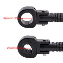 Universella fotstöd framtill, lämpliga för motorcyklar med 1,25-tums styrförare