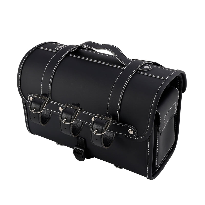 Universal Satteltasche Seite Aufbewahrungstasche Pannier Gepäck Pu Für Motorrad Schwarz