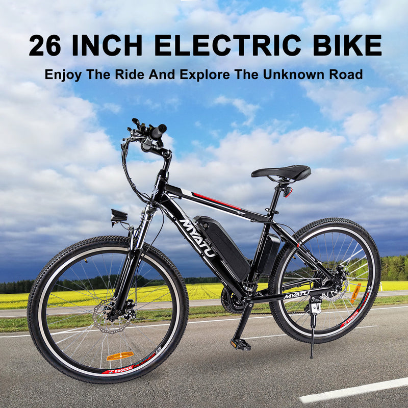 26" 36V 12,5AH 250W 21-växlad mountainbike elcykel aluminium