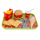 Hamburger Waffeln Pommes Trinken Spielen Lebensmittel Küche Set Kinder Spielzeug Set Für Kind