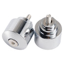 Silver handlebar end weight set for Honda VFR 800 F Fi, CB 700, 750 SF, CBR 1100 XX