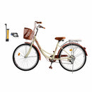 7 Speed ​​​​26" Spoke Wheel Cruiser Bicycle Naisten Polkupyörän Tyttöjen City Bike Cream