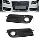 2ks Kryt mřížky předního nárazníku černá pro Audi A4 S4 S-LINE 2008-12