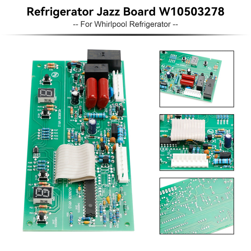 Kylskåpsbyte Control Board Jazz W10503278 för Whirlpool Maytag Jenn-Air