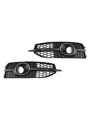 2012–2015 Audi A7 S-Line S7 schwarz Frontstoßstange Nebelscheinwerfer Kühlergrill Abdeckung Blende