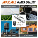 3 "72 V 1,2 KW Tiefbrunnen Solar Tauch Bohrloch Wasserpumpe Kopf 180 M