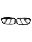 Grade de radiador preta brilhante, grade de barra dupla de rim para BMW Série 2 F45 F46 2015-18