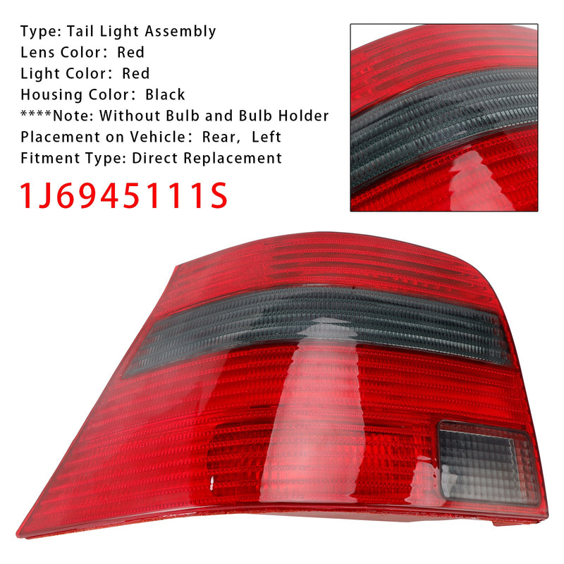 Linke Rückleuchte für VW Golf Mk4 Schrägheck (1997–2005), Teilenummer: 1J6945111S, 1J6945111T