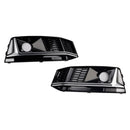 2016–2019 Audi A4 B9 S4 2-teiliger Nebelscheinwerfergrill in Schwarzchrom für die Frontstoßstange