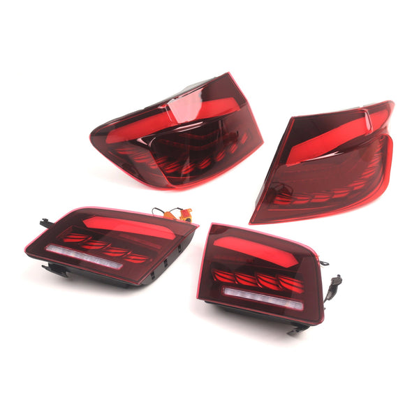 2010–2016 6. Generation 5 -serie F10 F18 M5 L&R Red LED baglygter.
