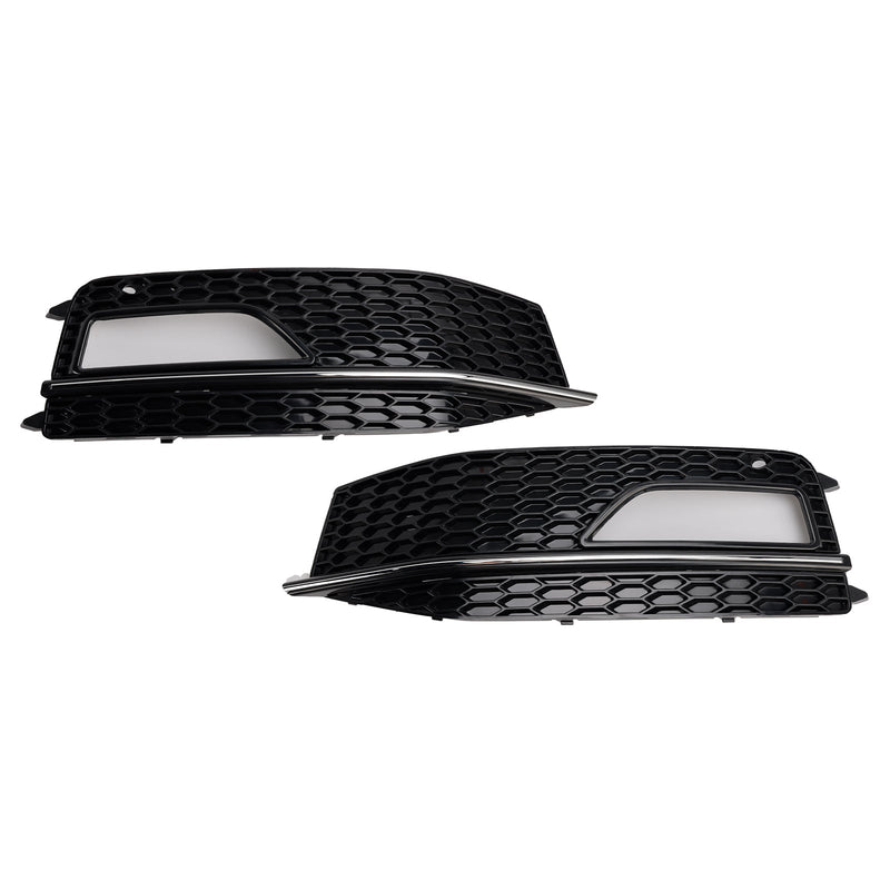 2013–2015 Audi A4 S-Linie S4 2 Stück Stoßstange Nebelscheinwerfer Lampenabdeckung Grill Grille 8K0 807 682M