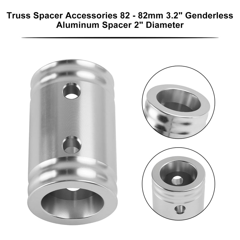 Truss Spacer-tilbehør 82 - 82 mm 3,2 tommer kjønnsløst aluminiumsavstandsstykke 2 tommers diameter