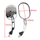 Universal Spiegel Set Chrom 10mm links + rechts für Chopper Motorrad Custom