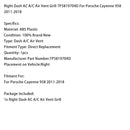 Porsche Cayenne 958 (2011–2018) Rechtes Armaturenbrett-Klimaanlagen-Lüftungsgitter 7P5819704D