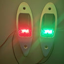 Luz de señal de navegación 12-24V IP67, luz de señal de barco y vela, luz de advertencia