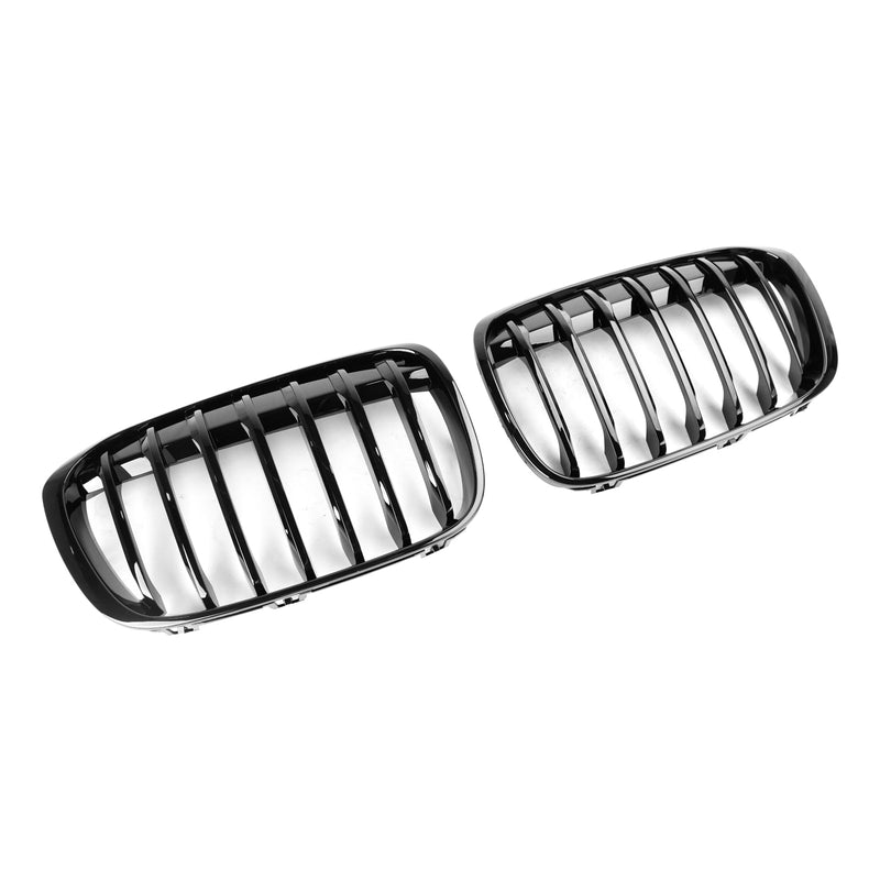 2016-2018 BMW X1 F48 F49 Gloss Black Front Nyre Grill sett med 2