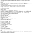 Linke + rechte Halogen-Rückleuchte 9808243180 für Peugeot Expert/Traveller 2016-2021 9808243180 9808243182