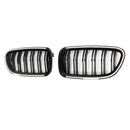 01.2009-10.2016 BMW 5-serie F10 Limousine Kidney Grille Bumper Grille Black Glossy 51137203203 51137203204