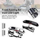 Iluminação de ventilação de entrada de ar da carenagem frontal LED para Touring Street Glide 2014-2024