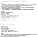 2007–2021 Toyota FJ Cruiser Heckklappenleiter-Kit, linke Seite