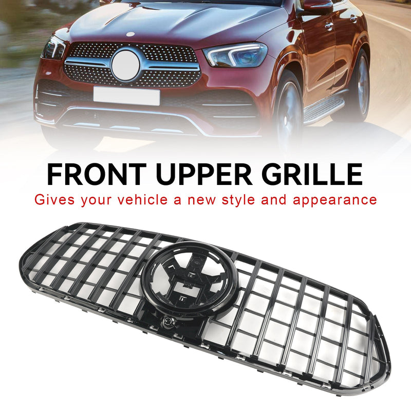 2020-2023 Pre-Facelift GLE Coupe C167 Mercedes-Benz jäähdyttimen säleikkö kiiltävän mustana