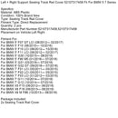 Links + Rechts Unterstützung Sitz Schiene Abdeckung 52107317458 Für BMW 5 7 Serie