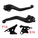 New short clutch and brake lever suitable for Suzuki GSF650, GSXR1300, DL1000, black