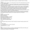 Terminator Firewall Pass Through - Eliminiert Gromet 01232023 für Holley