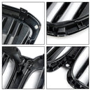 Grill przedniego zderzaka do BMW G05 LCI X5 od 2024 roku, pojedyncza linia z diodami LED, czarny błyszczący
