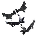 4-teiliges Set Frontscheinwerfer-Halterungsplatten für Audi A4 S4 2013 2014-2016