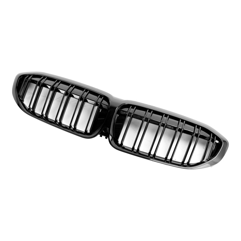 Black Dual Slat Kidney Grille Grill 51138072085 Für BMW 3 Series G20 2019-2022