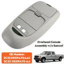 2002-2004 Ford F250 F-350 F-450 F-550 Super Duty Overhead Console Assembly w/o Sunroof Gray