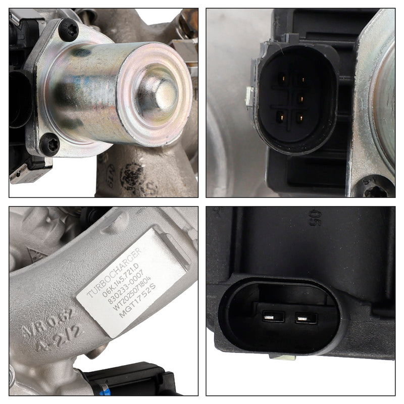 2014-2018 Volkswagen Jetta L4 1.8L Turbocharged Turbo Turbocharger 06K145721D 2511625
