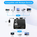 8K HDMI 1 zu 2 Splitter HD2.1 8K60hz/4K120hz/1080P240hz mit EDID Splitter 1x2