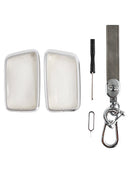 Lexus IS GS ES RX Legierung Aluminium TPU Soft Film Autoschlüssel Grau Fall Abdeckung