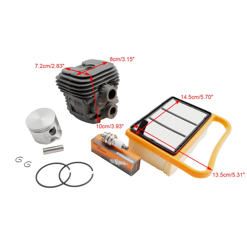 Kit de serviço de pistão de cilindro Stihl TS410 TS420 com filtro de ar 4238 020 1202